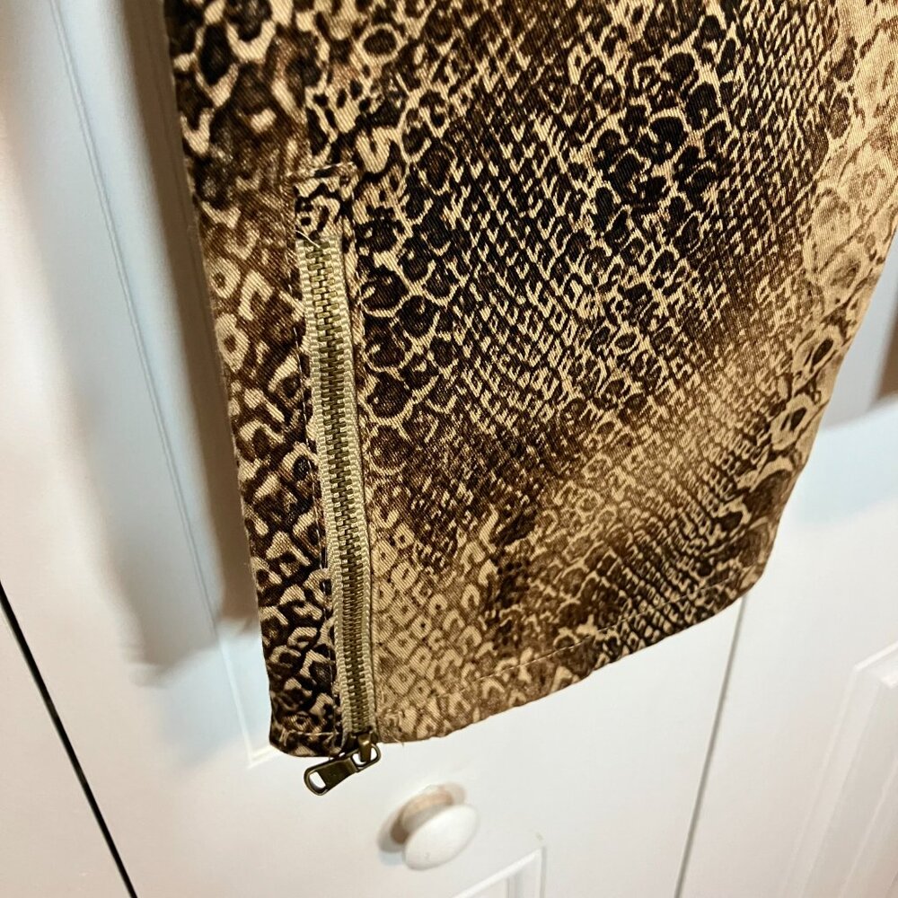 Lauren Ralph Lauren Snakeskin Print Jeans Size 8 - Picture 5 of 6
